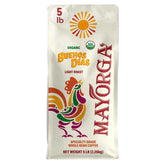 Mayorga empaque frontal de 5 lb con información y beneficio de frescura