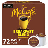 McCafé caja frontal 72 cápsulas mostrando cantidad y diseño