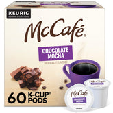 McCafé paquete frontal mostrando 60 cápsulas y beneficio de conveniencia