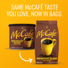 McCafé primer plano del café molido, resaltando textura y aroma preservado