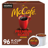 McCafé empaque frontal 96 cápsulas mostrando conveniencia y cantidad