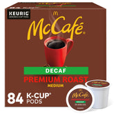 McCafé envase frontal 84 cápsulas mostrando conveniencia y surtido