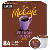 McCafé empaque frontal mostrando 84 cápsulas y conveniencia