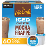 McCafe frente del paquete mostrando 60 cápsulas, conveniencia inmediata