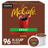 McCafé paquete frontal 96 cápsulas mostrando conveniencia diaria