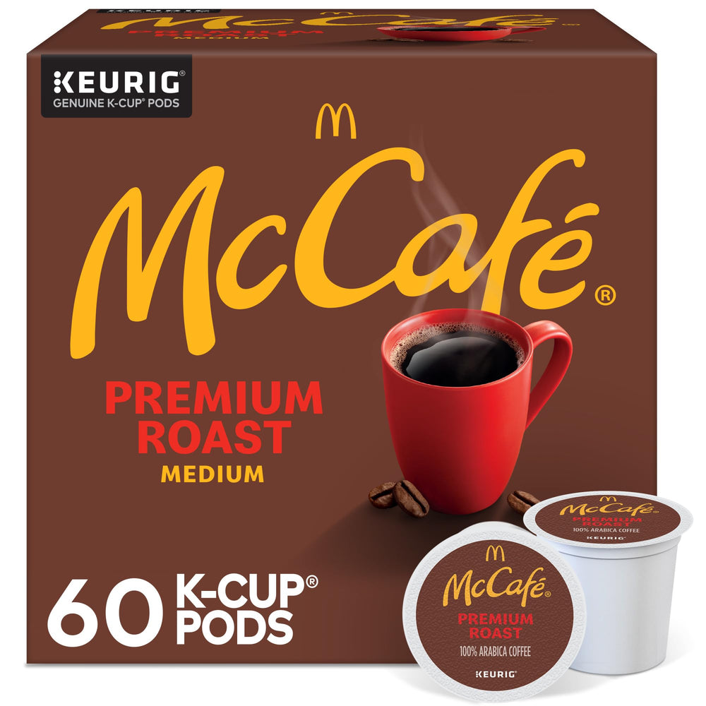 McCafé paquete frontal mostrando 60 cápsulas y beneficios de sabor