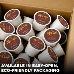 McCafé polvo de café molido 100% Arabica mostrando textura y frescura