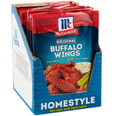 McCormick paquete frontal de mezcla Buffalo Wings listo para preparar alitas con sabor auténtico