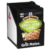 McCormick paquete frontal mostrando mezcla Ajo Hierbas y Vino con aspecto claro y práctico