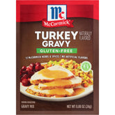 McCormick empaque frontal del sobre mostrando marca y beneficio sin gluten