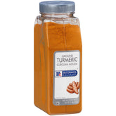 McCormick cúrcuma frasco frontal que muestra presentación profesional