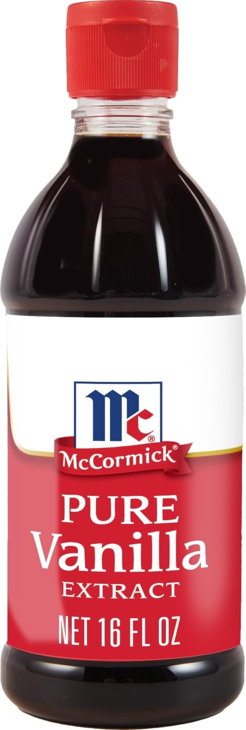 McCormick botella frontal que muestra tamaño y marca, aporta confianza