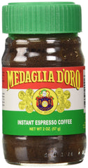 Medaglia d'Oro frascos pack frontal mostrando facilidad de almacenamiento y conveniencia