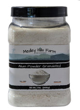 Medley Hills Farm alumbre frontal en envase reutilizable, fácil almacenamiento y dosis
