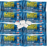 MEG frente del empaque Arctic Mint mostrando el pack y su diseño, ideal para transporte