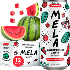 Mela Water lata frente mostrando diseño y frescura