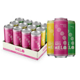 Melo pack frontal mostrando las tres variedades y beneficios refrescantes