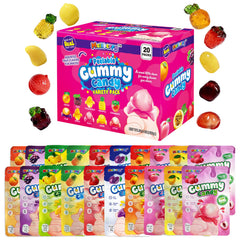Meltberry frente del paquete mostrando 20 bolsitas y diseño colorido