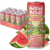 Melting Forest pack de 12 latas mostrando presentación y conveniencia