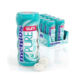 Mentos botella frontal Wintergreen mostrando el diseño y frescura instantánea