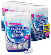 MENTOS frasco frontal mostrando 150 pastillas y frescura inmediata