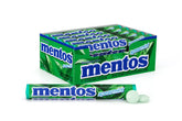 Mentos rollo frontal con empaque visible marca Mentos y gran portabilidad