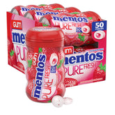 Mentos botella frontal fresa mostrando diseño y accesibilidad