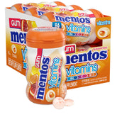 Mentos mostrando frente del envase con diseño cítrico y conveniencia