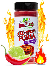 Mexgrim frente del envase mostrando 285 g y diseño atractivo, ideal para sazonar botanas