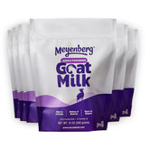 Meyenberg frente del paquete mostrando el envase de 12 oz y sus sellos kosher y sin gluten