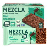 Mezcla empaque frontal mostrando 12 barras y beneficios limpios