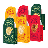 Mezete pack frontal con seis porciones y palitos, listo para consumo rápido y práctico