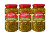 Mezzetta frasco frontal Tamed Jalapeños dados, conserva sabor y conveniente