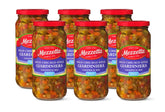 Mezzetta frente del frasco de giardiniera mostrando colores vivos y marca