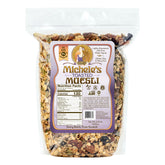 Michele’s Granola bolsa frontal mostrando diseño y tamaño familiar, facilidad de uso