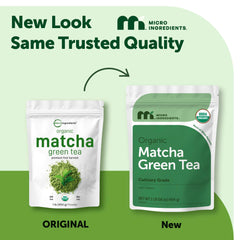 Micro Ingredients cuchara medidora sobre matcha lista para porciones precisas