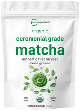 Micro Ingredients frente del paquete mostrando el sello orgánico y diseño claro
