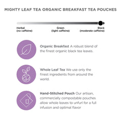 Mighty Leaf bolsita individual envuelta que conserva frescura y aroma