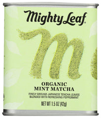 Mighty Leaf lata frontal mostrando diseño y tamaño práctico