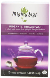 Mighty Leaf paquete frontal mostrando 45 sobres y beneficio de almacenamiento práctico