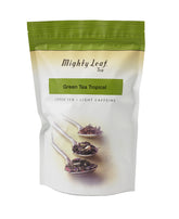 Mighty Leaf pouch frontal mostrando sello resellable y 1 lb para conservación