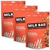 Milk Bar empaque frontal del pack de 3 bolsas que facilita transporte