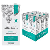 Milkadamia botella frontal mostrando diseño y ventajas para baristas