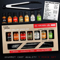 Millhouse Spice Co. detalle de botes de mezclas gourmet mostrando etiquetas claras