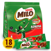 Milo empaque frontal con 18 sobres, práctico para llevar