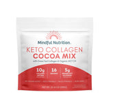 Mindful Nutrition envase frontal mostrando mezcla de cacao keto, elección sin azúcar