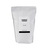 Minimalist Pumpkin Powder empaque frontal mostrando bolsa resellable y diseño limpio