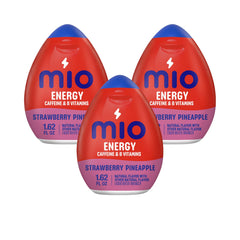 Southwind MiO Energy frasco frontal con sabor fresa piña, práctico para llevar