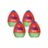 MiO botella frente muestra diseño y beneficio energizante portátil
