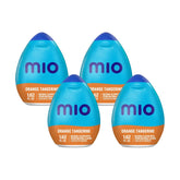 MiO botella frente paquete naranja mandarina mostrando diseño y beneficio portátil
